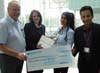 Pictured from left to right Dr Tom Gallacher (Head of Postgraduate Medical Education), Sarah Barwick (Account Manager, Virtual College), prize winner Dr. Jessica Patel (FY1 Acute IM Critical care) and Dr Shyam Madathil, (Clinical Tutor)